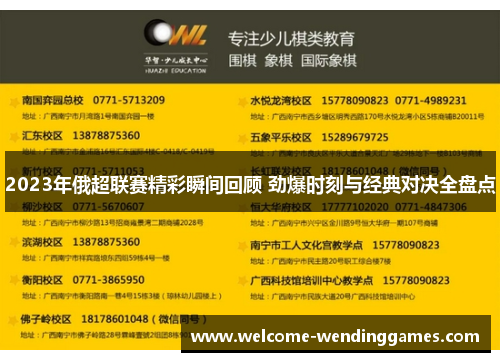 2023年俄超联赛精彩瞬间回顾 劲爆时刻与经典对决全盘点 2023年俄超联赛精彩瞬间回顾 劲爆时刻与经典对决全盘点